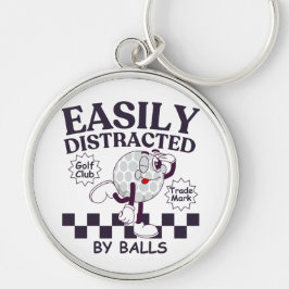 Gemakkelijk afgeleid door ballen sleutelhanger