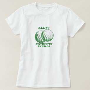 Gemakkelijk afgeleid door Balls Golf Shirt - Dames