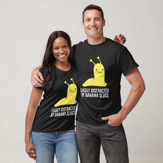 Gemakkelijk afgeleid door bananenslug Funny Banana T-shirt (Unisex)