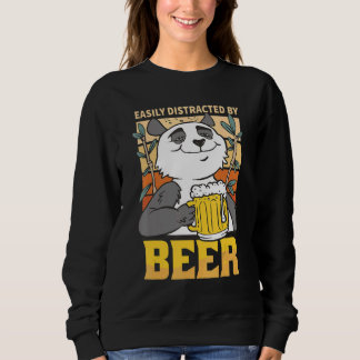 Gemakkelijk Afgeleid door Beer Panda Mannen Getrou Trui