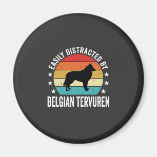 Gemakkelijk Afgeleid Door Belgische Tervuren Hond Magneet