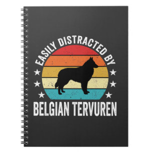 Gemakkelijk Afgeleid Door Belgische Tervuren Hond Notitieboek