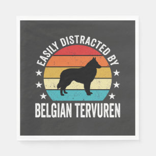 Gemakkelijk Afgeleid Door Belgische Tervuren Hond Servet
