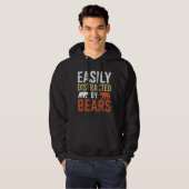 Gemakkelijk afgeleid door Beren Gay Beer LGBTQ Pri Hoodie (Voorkant volledig)