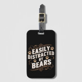 Gemakkelijk afgeleid door Beren Gay Beer Pride Bagagelabel (Voorkant (verticaal))