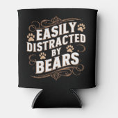 Gemakkelijk afgeleid door Beren Gay Beer Pride Blikjeskoeler (Voorkant)