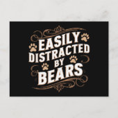 Gemakkelijk afgeleid door Beren Gay Beer Pride Briefkaart (Voorkant)