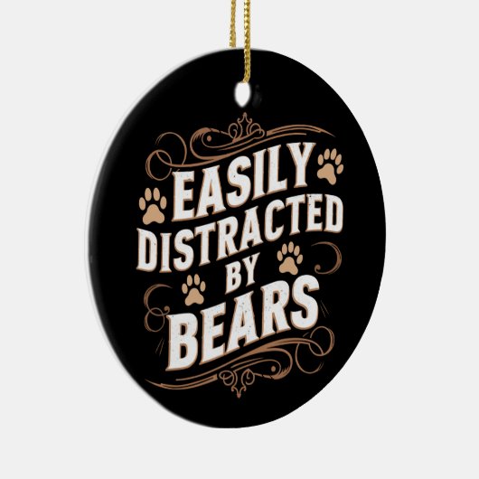 Gemakkelijk afgeleid door Beren Gay Beer Pride Keramisch Ornament (Rechts)