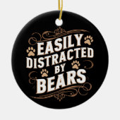 Gemakkelijk afgeleid door Beren Gay Beer Pride Keramisch Ornament (Voorkant)