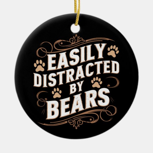 Gemakkelijk afgeleid door Beren Gay Beer Pride Keramisch Ornament (Voorkant)