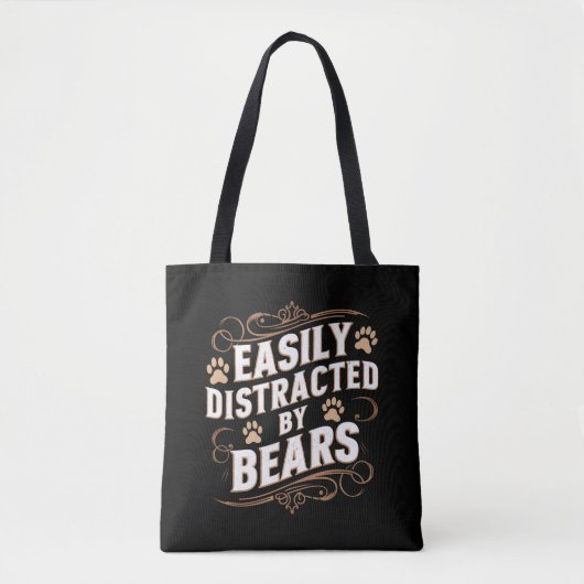 Gemakkelijk afgeleid door Beren Gay Beer Pride Tote Bag (Voorkant)