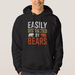Gemakkelijk Afgeleid Door Beren Homoseksuele Beer Hoodie