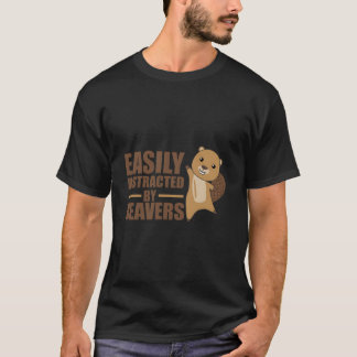 Gemakkelijk Afgeleid Door Bevers Bever T-shirt