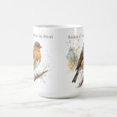 Gemakkelijk afgeleid door Birds Fun Quote Koffiemok (Center)