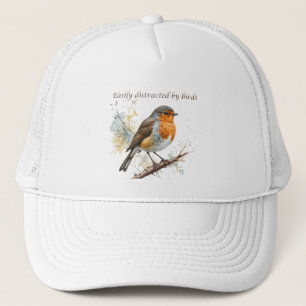 Gemakkelijk afgeleid door Birds Fun Quote Trucker Pet