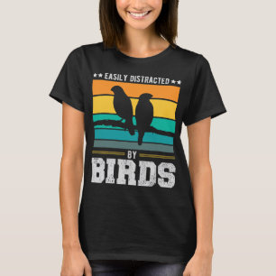 Gemakkelijk afgeleid door Birds Vogelkleding Manne T-shirt