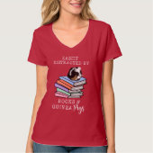 gemakkelijk afgeleid door boeken en Guinee Pigs T-shirt (Voorkant)