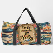 Gemakkelijk afgeleid door boeken - Waterverf Boeke Plunjezak (Voorkant)