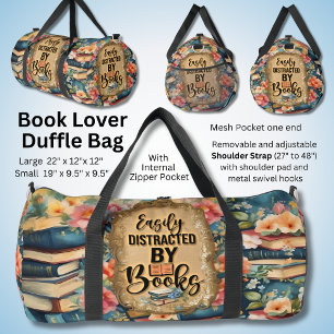 Gemakkelijk afgeleid door boeken - Waterverf Boeke Plunjezak