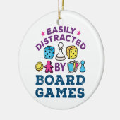 Gemakkelijk afgeleid door bordspellen Game Lover Keramisch Ornament (Links)
