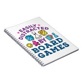 Gemakkelijk afgeleid door bordspellen Game Lover Notitieboek (Rechterzijde)