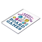 Gemakkelijk afgeleid door bordspellen Game Lover Notitieboek (Linkerzijde)