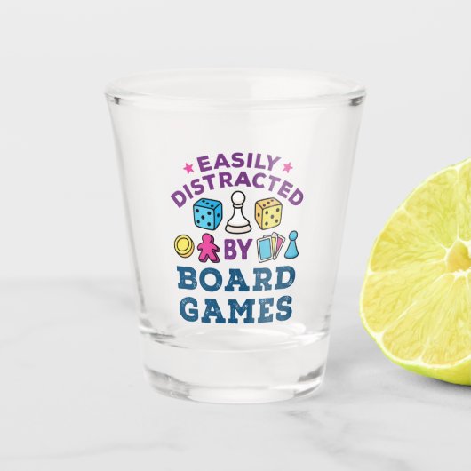 Gemakkelijk afgeleid door bordspellen Game Lover Shot Glas (Voorkant)