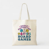 Gemakkelijk afgeleid door bordspellen tote bag (Achterkant)