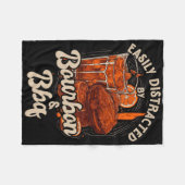 Gemakkelijk afgeleid door Bourbon en BBQ Fleece Deken (Voorkant (Horizontaal))