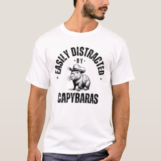 Gemakkelijk afgeleid door Capybaras T-shirt