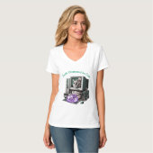 Gemakkelijk afgeleid door Cats Funny Cat Lover T-s T-shirt (Voorkant volledig)