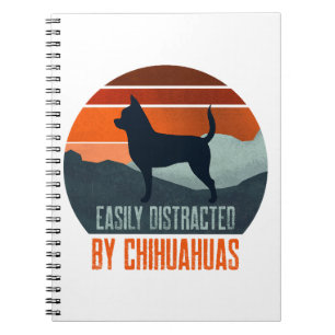 Gemakkelijk Afgeleid Door Chihuahua's Honden Wande Notitieboek