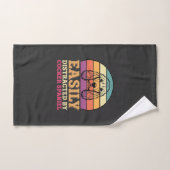 Gemakkelijk Afgeleid Door Cocker Spaniel Retro Hon Handdoek (Handdoek)