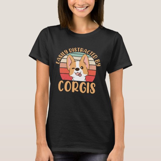 Gemakkelijk afgeleid door Corgis Pullover Hoodie (Voorkant)