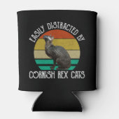 Gemakkelijk Afgeleid Door Cornish Rex Katten Blikjeskoeler (Achterkant)