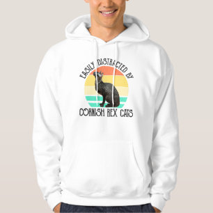 Gemakkelijk Afgeleid Door Cornish Rex Katten Hoodie
