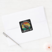 Gemakkelijk Afgeleid Door Cornish Rex Katten Vierkante Sticker (Envelop)