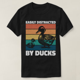 Gemakkelijk afgeleid door eenden liefhebber Cool F T-shirt