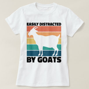 Gemakkelijk afgeleid door geitenliefhebbers Kawaii T-shirt