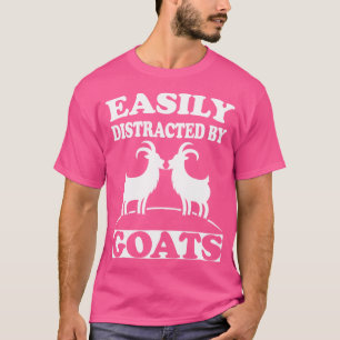 Gemakkelijk afgeleid door geitjes grappig dier t-shirt