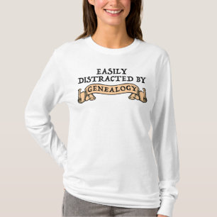 Gemakkelijk Afgeleid Door Genealogie T-shirt