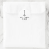 Gemakkelijk Afgeleid Door Gitaren Ronde Sticker (Tas)