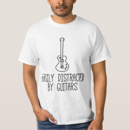 Gemakkelijk Afgeleid Door Gitaren T-shirt