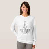Gemakkelijk Afgeleid Door Gitaren T-shirt (Voorkant volledig)