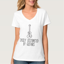 Gemakkelijk Afgeleid Door Gitaren T-shirt
