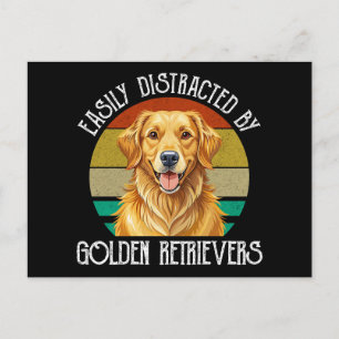 Gemakkelijk Afgeleid Door Golden Retrievers Briefkaart