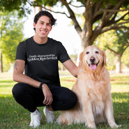Gemakkelijk Afgeleid Door Golden Retrievers Hond L T-shirt