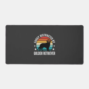 Gemakkelijk afgeleid door Gouden Retriever Retro Z Bureaumat