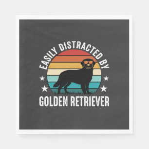 Gemakkelijk Afgeleid door Gouden Retriever Retro Z Servet