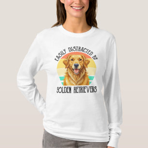 Gemakkelijk Afgeleid Door Gouden Retrievers T-shirt